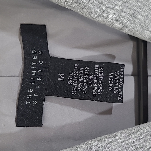 The Limited stretch 3 button suit blazer size Medium gray coat jacket - Picture 5 of 10
